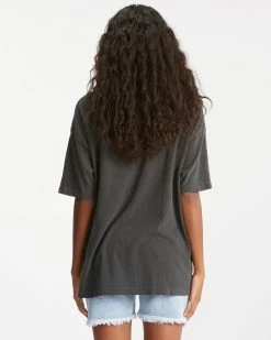 Billabong Shine A Light Oversized T-Shirt OFF BLACK (ofb) -billabong shop abjzt00549 billabongw ofb bck1