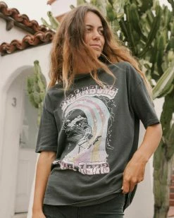 Billabong Summer Tour Boyfriend T-Shirt OFF BLACK (ofb)