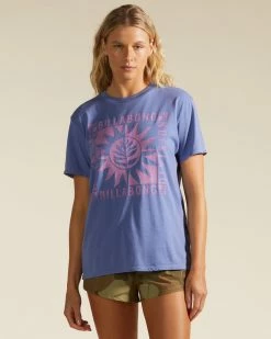 Billabong A/Div Tee Short Sleeve UPF 50 T-Shirt BLUE MOUNTAIN (pmk0)