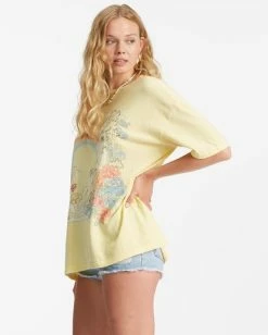 Billabong Waterfall Boyfriend T-Shirt PINA COLADA (pca) 11 Billabong Waterfall Boyfriend T-Shirt PINA COLADA (pca) -billabong shop abjzt00630 billabongw pca sd1 1