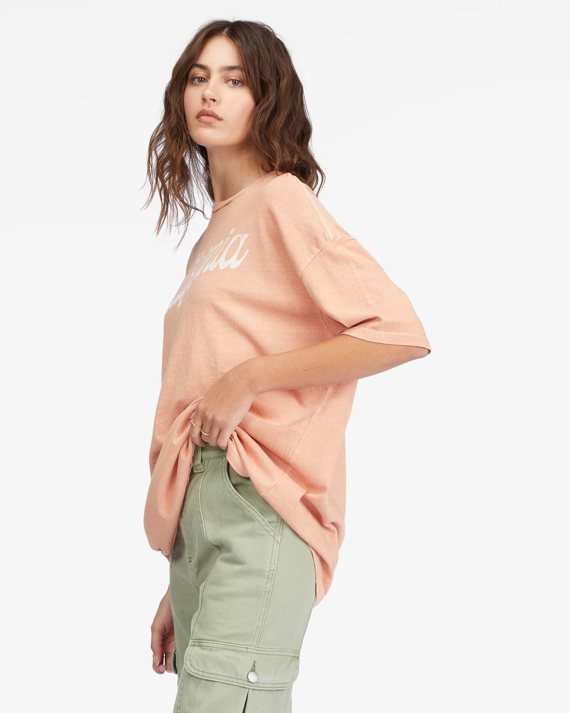 Billabong Land Of Milk And Honey Boyfriend T-Shirt STONE ROSE (sne) 2 Billabong Land Of Milk And Honey Boyfriend T-Shirt STONE ROSE (sne) - Image 2