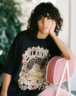Billabong Super Natural Boyfriend T-Shirt OFF BLACK (ofb)