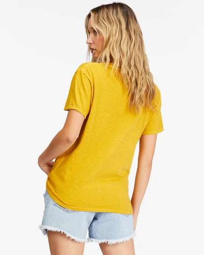 Billabong Warm Waves Lazy Days Boyfriend T-Shirt GOLDEN TOUCH (ylj0) 6 Billabong Warm Waves Lazy Days Boyfriend T-Shirt GOLDEN TOUCH (ylj0) - Image 6