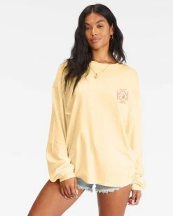 Billabong Free Your Mind Long Sleeve T-Shirt BUTTERMILK (yej0)