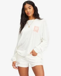 Billabong A Rose Is A Rose Long Sleeve T-Shirt SALT CRYSTAL (scs)