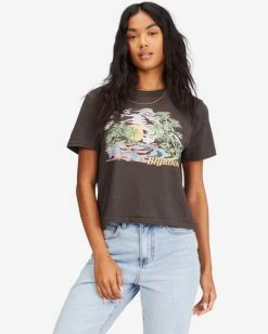 Billabong Make It Tropical Vintage Cut T-Shirt OFF BLACK (ofb) 9 Billabong Make It Tropical Vintage Cut T-Shirt OFF BLACK (ofb) -billabong shop abjzt00724 billabongw ofb frt1 1