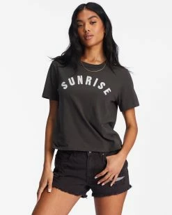 Billabong Sunrise To Sunset Graphic Rockers T-Shirt OFF BLACK (ofb)