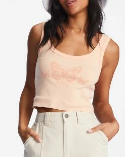 Billabong Feel It All Graphic Tank Top SOFT PEACH (mef0) -billabong shop abjzt00967 billabongw mef0 dtl1