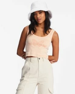 Billabong Feel It All Graphic Tank Top SOFT PEACH (mef0) -billabong shop abjzt00967 billabongw mef0 frt1 1