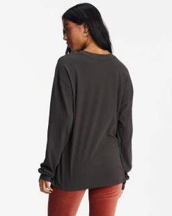 Billabong Flower Child Long Sleeve Graphic Boyfriend T-Shirt OFF BLACK (ofb) 8 Billabong Flower Child Long Sleeve Graphic Boyfriend T-Shirt OFF BLACK (ofb) -billabong shop abjzt00968 billabongw ofb bck1