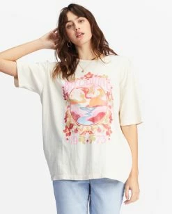 Billabong Golden Coast Oversized Graphic Boyfriend T-Shirt ANTIQUE WHITE (anw) 10 Billabong Golden Coast Oversized Graphic Boyfriend T-Shirt ANTIQUE WHITE (anw) -billabong shop abjzt01008 billabongw anw frt1 1