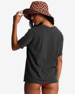 Billabong Meet Me In The Tropics Oversized T-Shirt OFF BLACK (ofb) -billabong shop abjzt01020 billabongw ofb bck1