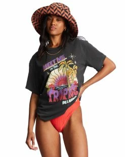 Billabong Meet Me In The Tropics Oversized T-Shirt OFF BLACK (ofb)