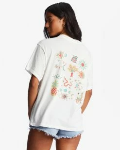Billabong Of The Moon Oversized T-Shirt SALT CRYSTAL (scs) -billabong shop abjzt01021 billabongw scs bck1