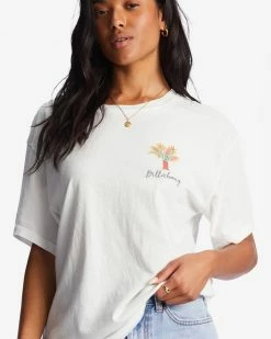 Billabong Of The Moon Oversized T-Shirt SALT CRYSTAL (scs) -billabong shop abjzt01021 billabongw scs dtl1