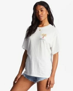 Billabong Of The Moon Oversized T-Shirt SALT CRYSTAL (scs) -billabong shop abjzt01021 billabongw scs sd1 1