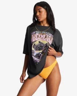 Billabong Dreamland Oversized T-Shirt OFF BLACK (ofb) -billabong shop abjzt01029 billabongw ofb sd1 1
