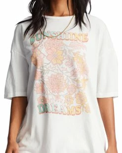 Billabong Sunshine Dream Oversized T-Shirt SALT CRYSTAL (scs) 9 Billabong Sunshine Dream Oversized T-Shirt SALT CRYSTAL (scs) -billabong shop abjzt01030 billabongw scs dtl1