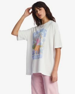Billabong Peace And Love Oversized T-Shirt SALT CRYSTAL (scs) -billabong shop abjzt01031 billabongw scs sd1 1