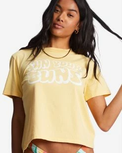 Billabong Sun Your Buns T-Shirt FRESH SQUEEZED (yzn0) -billabong shop abjzt01035 billabongw yzn0 dtl1