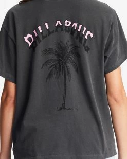 Billabong Daytripper Graphic Boyfriend T-Shirt OFF BLACK (ofb) -billabong shop abjzt01071 billabongw ofb dtl2