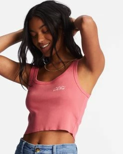 Billabong Keep Shining Cropped Tank Top SOFT PINK (mdd0) 9 Billabong Keep Shining Cropped Tank Top SOFT PINK (mdd0) -billabong shop abjzt01164 billabongw mdd0 dtl1