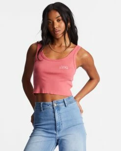 Billabong Keep Shining Cropped Tank Top SOFT PINK (mdd0) 10 Billabong Keep Shining Cropped Tank Top SOFT PINK (mdd0) -billabong shop abjzt01164 billabongw mdd0 frt1 1