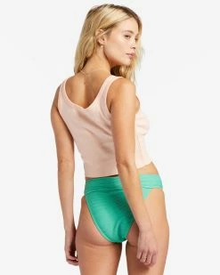 Billabong Pro Pipeline Cropped Tank Top WASHED PEACH (mdr0) -billabong shop abjzt01242 billabongw mdr0 bck1