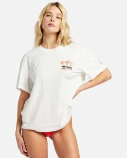 Billabong Pro Pipeline Floral Oversized T-Shirt SALT CRYSTAL (scs)