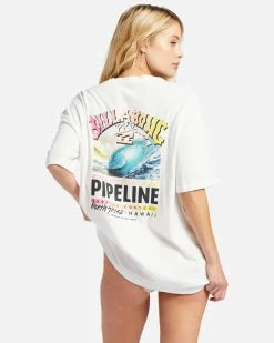 Billabong Pro Pipeline Poster Oversized T-Shirt SALT CRYSTAL (scs) -billabong shop abjzt01247 billabongw scs bck1