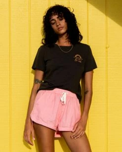 Billabong Road Trippin Elastic Waist Shorts PINK SUNSET (mfz0) -billabong shop j202eroa billabongl mfz0 frt1 1