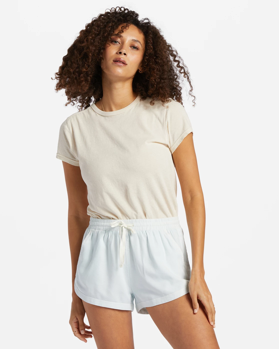 Billabong Road Trippin Elastic Waist Shorts LIGHT CHAMBRAY (bfw0) 1 Billabong Road Trippin Elastic Waist Shorts LIGHT CHAMBRAY (bfw0)