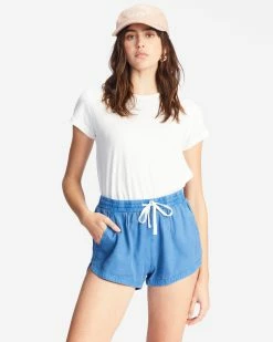 Billabong Road Trippin Elastic Waist Shorts INDIGO LOVE (bng0)