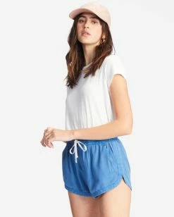Billabong Road Trippin Elastic Waist Shorts INDIGO LOVE (bng0) -billabong shop j202eroa billabongw bng0 sd1 1