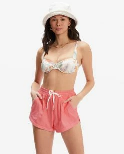 Billabong Road Trippin Elastic Waist Shorts PINK SUNSET (mfz0) -billabong shop j202eroa billabongw mfz0 frt1 1