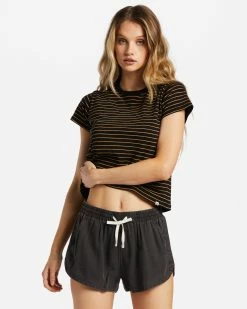 Billabong Road Trippin Elastic Waist Shorts OFF BLACK (ofb)