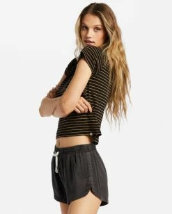 Billabong Road Trippin Elastic Waist Shorts OFF BLACK (ofb) -billabong shop j202eroa billabongw ofb sd1 1