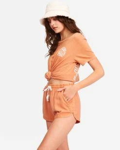 Billabong Road Trippin Elastic Waist Shorts TOFFEE (tof) -billabong shop j202eroa billabongw tof sd1 1