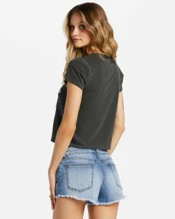 Billabong Buttoned Up Denim Shorts TRUE BLUE (brpw) -billabong shop j204gbut billabongw brpw bck1