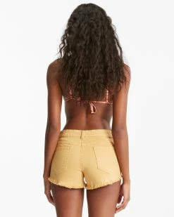 Billabong Buttoned Up Denim Shorts SUNSET GOLD (ylm0) 8 Billabong Buttoned Up Denim Shorts SUNSET GOLD (ylm0) -billabong shop j204gbut billabongw ylm0 bck1