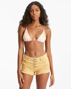 Billabong Buttoned Up Denim Shorts SUNSET GOLD (ylm0)