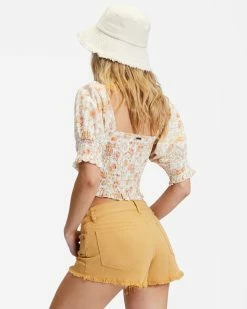 Billabong Buttoned Up Denim Shorts GOLD STAR (ymq0) 8 Billabong Buttoned Up Denim Shorts GOLD STAR (ymq0) -billabong shop j204gbut billabongw ymq0 bck1