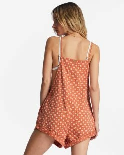 Billabong Wild Pursuit Romper BRICK (brk) -billabong shop j204tbwi billabongw brk bck1