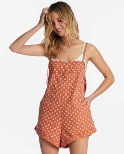 Billabong Wild Pursuit Romper BRICK (brk) -billabong shop j204tbwi billabongw brk frt1 3