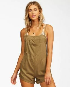 Billabong Wild Pursuit Romper SAGE (sag) -billabong shop j204tbwi billabongw sag frt1 7
