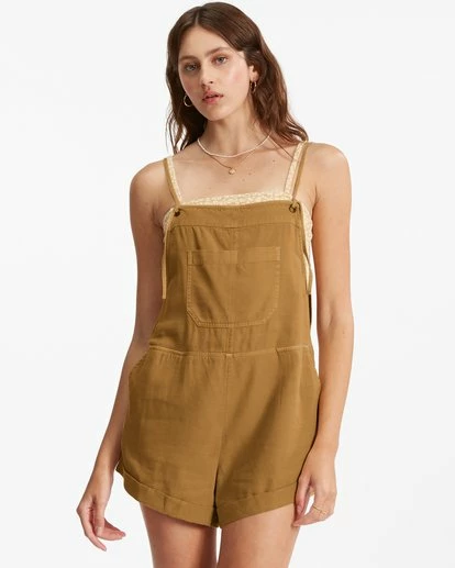 Billabong Wild Pursuit Romper SUNSET GOLD (ylm0) 4 Billabong Wild Pursuit Romper SUNSET GOLD (ylm0) - Image 4