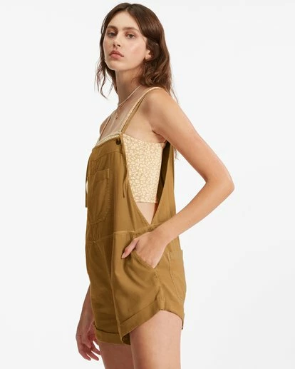 Billabong Wild Pursuit Romper SUNSET GOLD (ylm0) 5 Billabong Wild Pursuit Romper SUNSET GOLD (ylm0) - Image 5