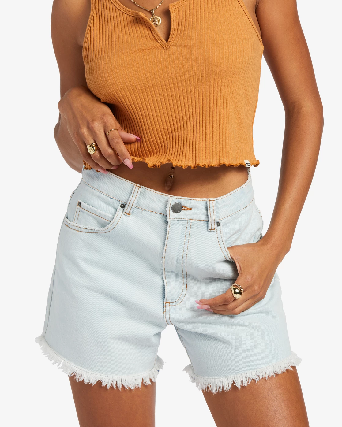 Billabong How Bout That Denim Shorts LIGHT BLUE (bemw) 4 Billabong How Bout That Denim Shorts LIGHT BLUE (bemw) - Image 4