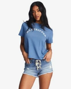 Billabong Lite Hearted Denim Shorts BEACH BLUE (bcb) -billabong shop j226jlit billabongw bcb frt1 1