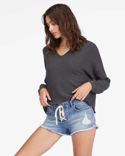 Billabong Lite Hearted Denim Shorts BEACH BLUE 1 (bpzw) 6 Billabong Lite Hearted Denim Shorts BEACH BLUE 1 (bpzw) - Image 6
